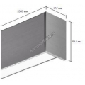 Накладной алюминиевый профиль для светодиодных лент LD profile – 50, 93993